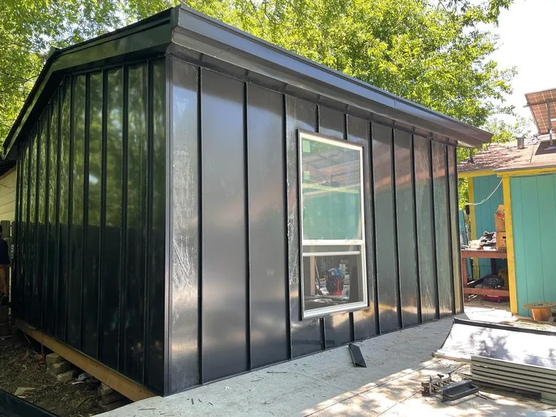 Black standing seam metal wall panels for Roof Inspection in Lake San Marcos